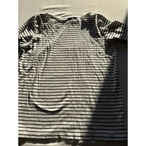 Jones New York Signature Woman's Size 1X Blue/White Stripe Long Sleeve Top